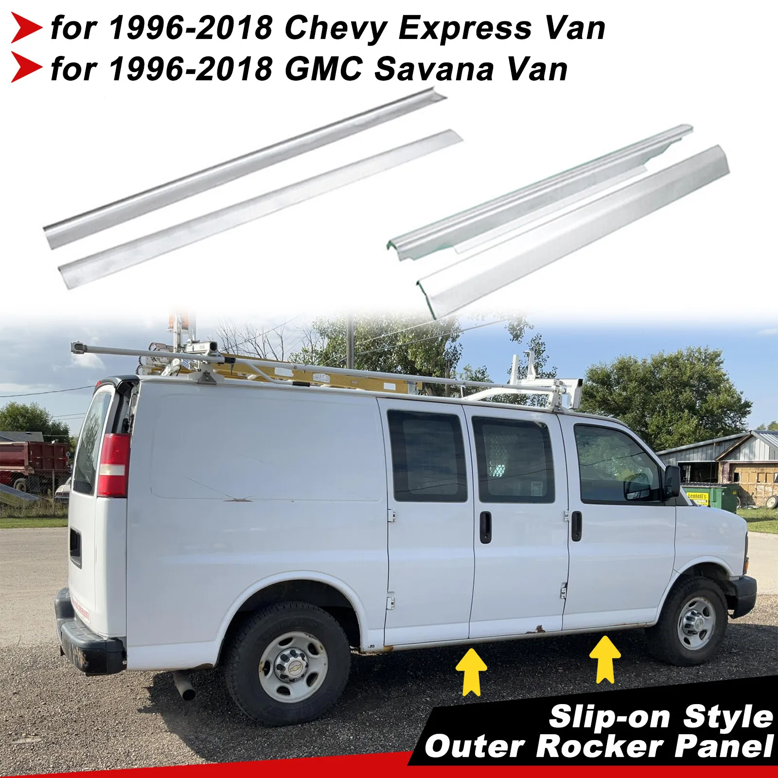 

Скользящая панель с левой и правой стороны для Chevy Express GMC Savana Van 1996-18 гг.