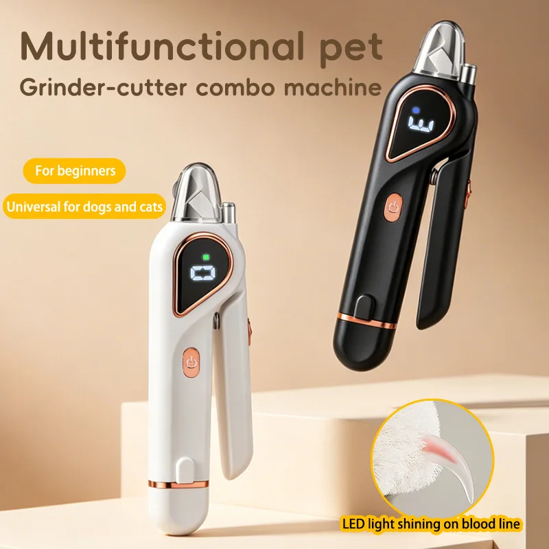 2-In-1 Pet Nail Clippers Animal Multifunctional Clippers Visual Blood Line Cat Clippers Dog Sharpener