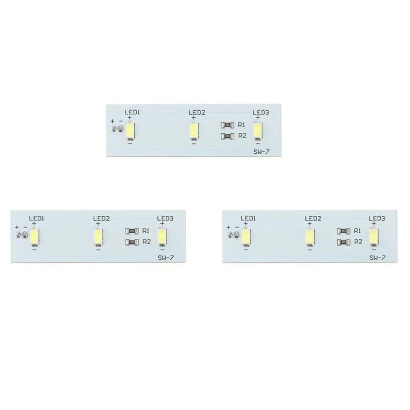 

3X For Refrigerator LED Light Strip Bar Replacement For Electrolux Refrigerator ZBE2350HCA SW-BX02B Repair Part