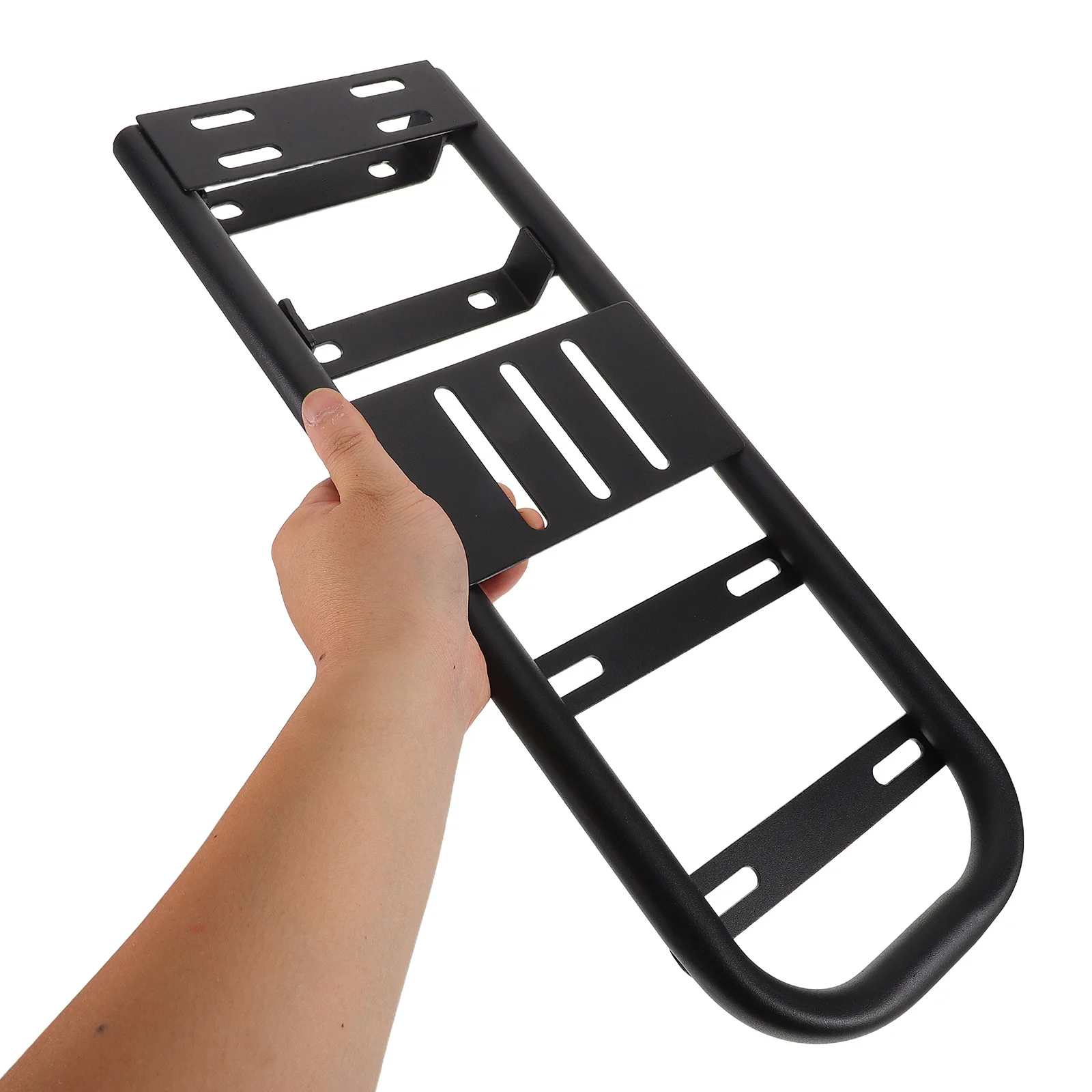 

Motorcycle Rear Rack Heavy-Duty Iron Cargo Frame Extension Touring Platform Stable Support Motorcycle Luggage Carrier Travel