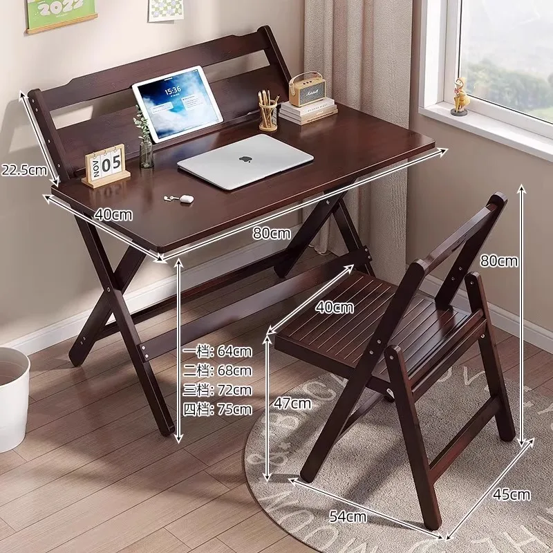 

Устойчивый складной письменный стол без сборки, регулируемый, для учебы и работы, домашний компьютерный стол
