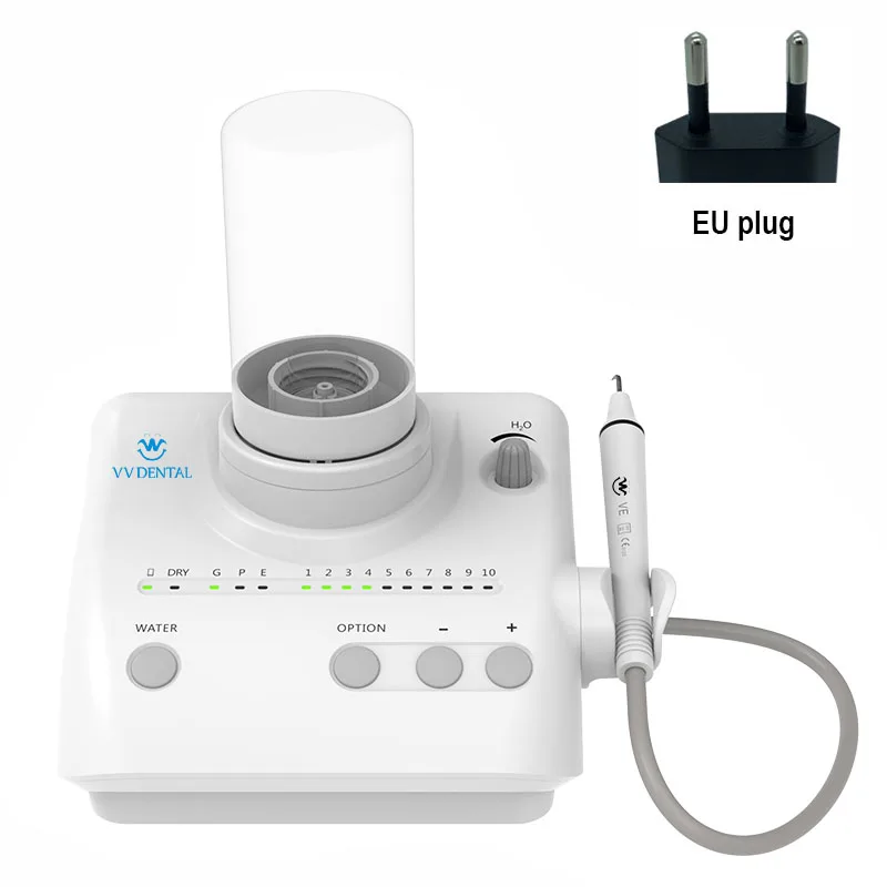 VVDental Dental LED draadloze bediening Ultrasone scaler met afneembaar handstuk Automatische watervoorziening Tandreiniger