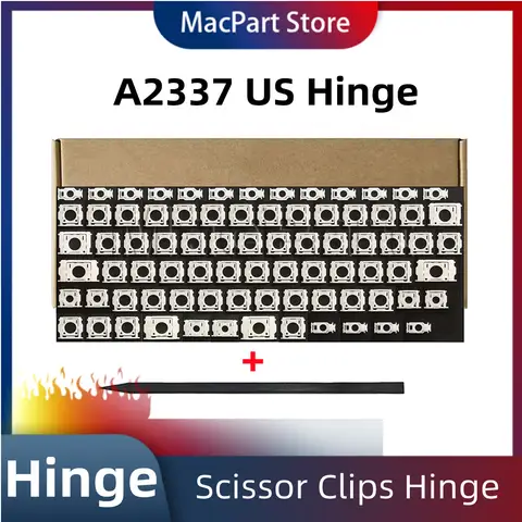 Vervanging US toetsenbord Keycap toetsen Key Cap schaarclips scharnierset voor MacBook Air Retina A2337 M1 EMC 3598 2020 2021 jaar