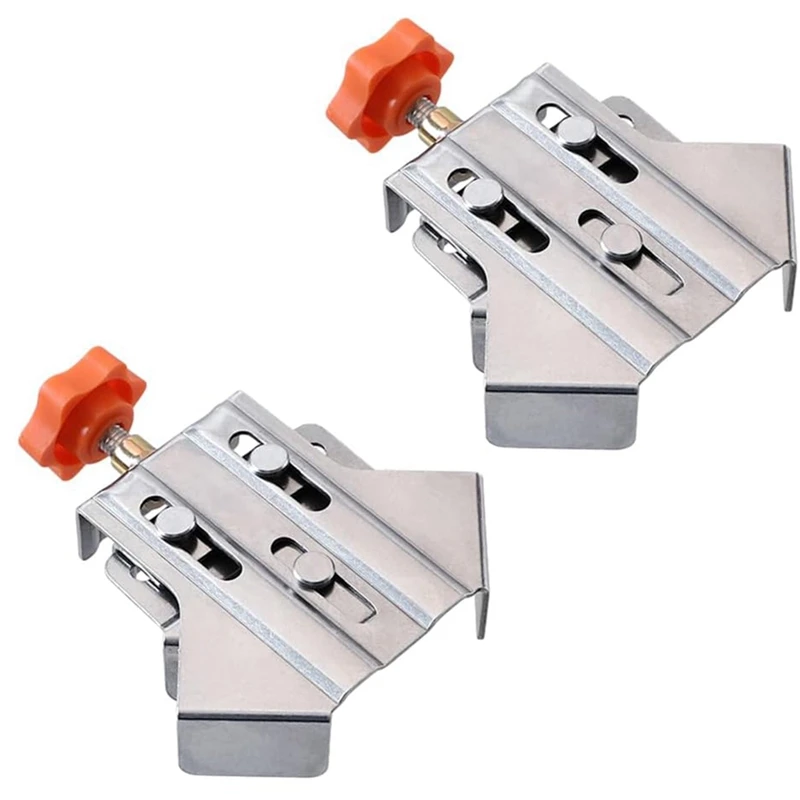 2PCS Multipurpose Corner Clamp 90 Degree Corner Clamp T-Shaped Right Angle Clamping