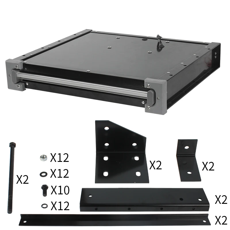 DREAMRV RV Parts Aluminum Alloy Thickened Anti-slip Auto Control with Telescoping LED Light Flat Caravan Motorhome RV Step