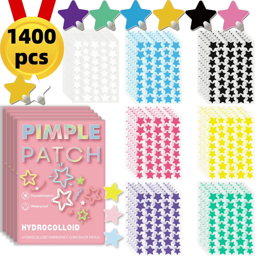 1400PCS Star Acne Patch, Facial Acne Patch, Concealer Patch, Acne Patch, ultra-thin and breathable