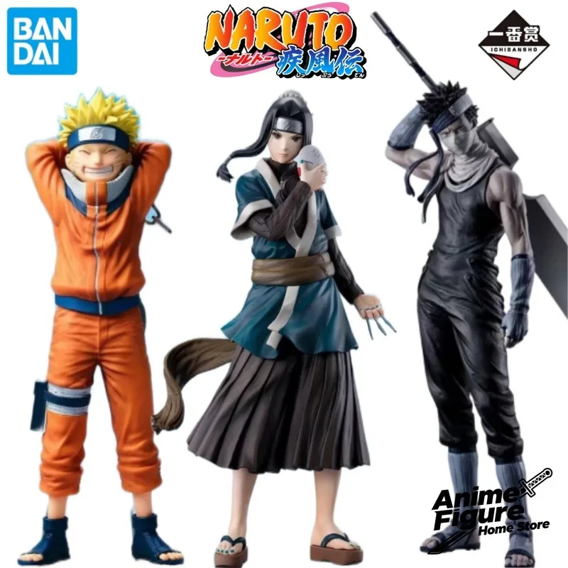 100% original en stock Bandai  Ichiban KUJI Uzumaki Naruto Haku Momochi Zabuza Personaje de anime Juguete Modelo Colección de adornos