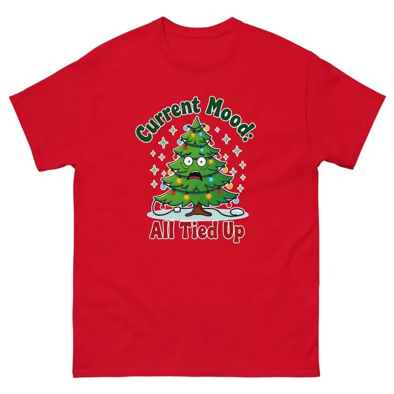 Current Mood All Tied Up Christmas Xmas Funny T Shirt