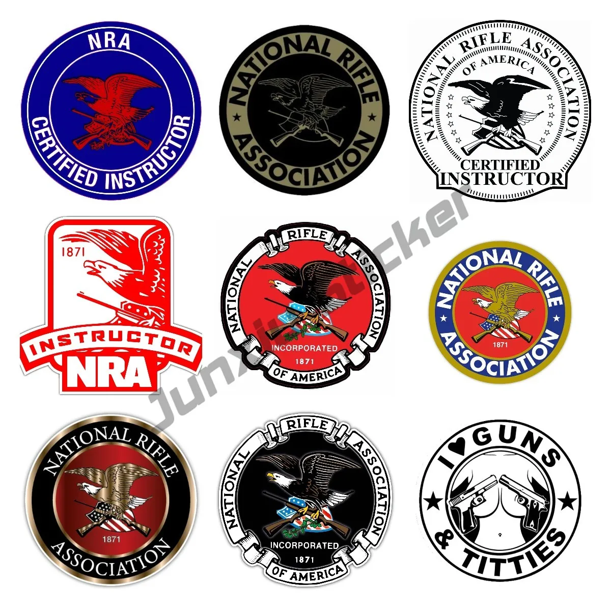 Cover Scratch Car Stickers National Rifle Association NRA Decal Waterproof Auto Motor Decoration Graphics PVC