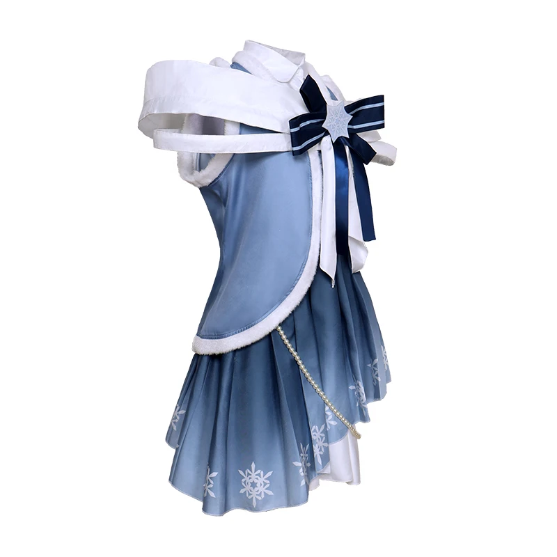 2025 Nieuwe Sneeuw M1ku Cosplay Kostuum Pruik Anime Miikuu Winter Lolita Jurk Hoed Hairwear Halloween Party Outfits voor Vrouwen Meisjes