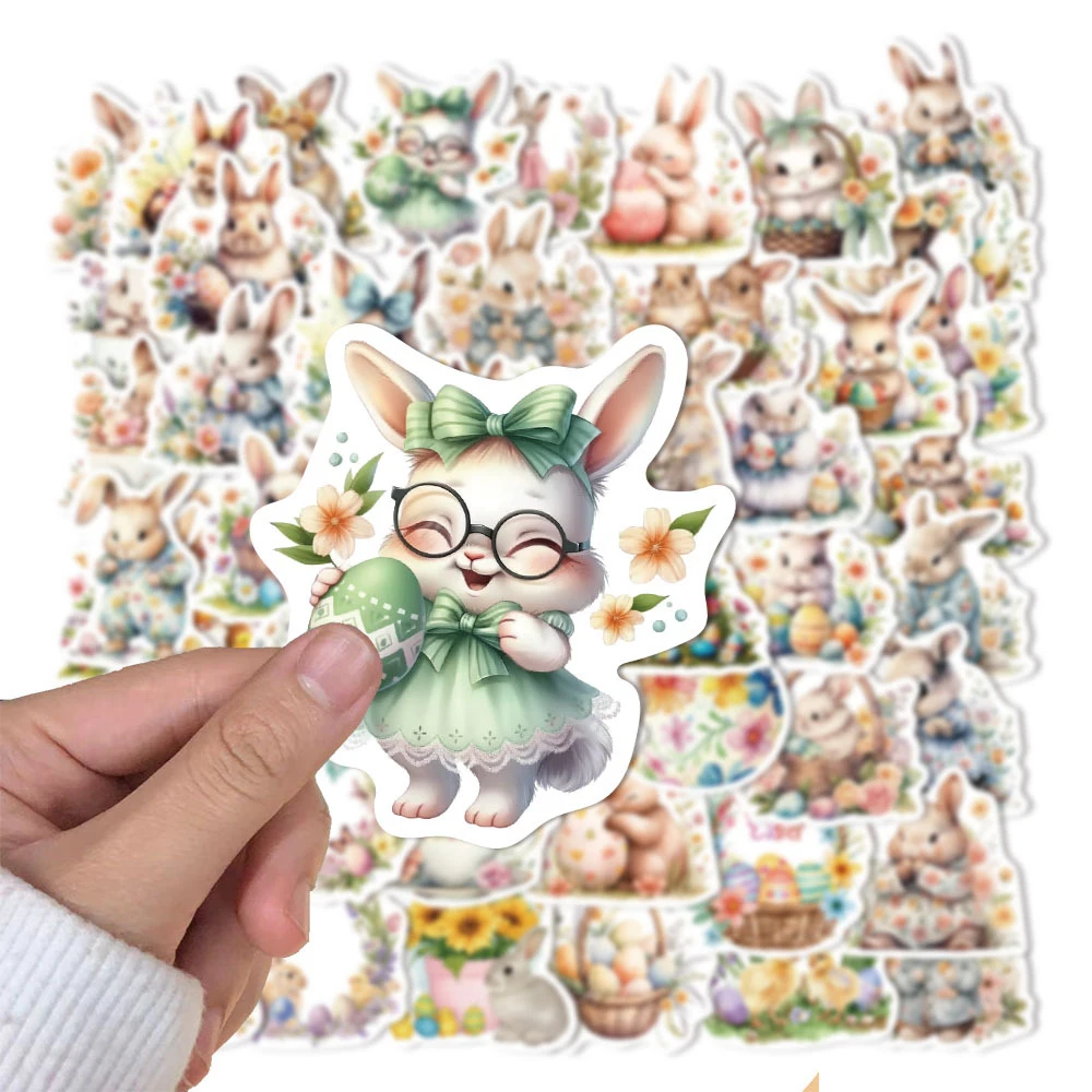 10/30/50 Stück Vintage Cartoon Osterhase Graffiti-Aufkleber Ästhetische DIY Laptop Scrapbooking Niedliche Dekorations-Sticker