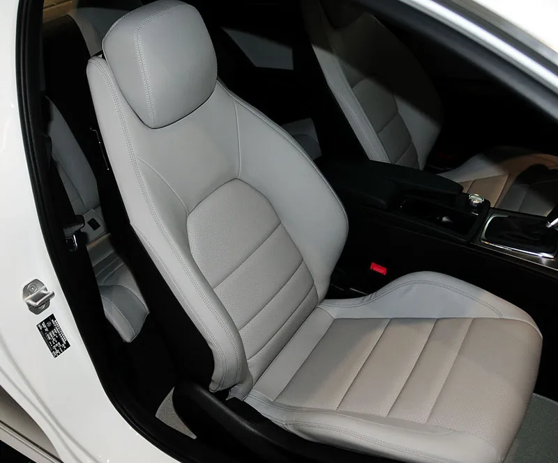 For Mercedes Benz C Class C204 Coupe 2011 2012 2013 2014 2015 PU Leather Custom Car Seat Covers for 2 Front Seats Accessories
