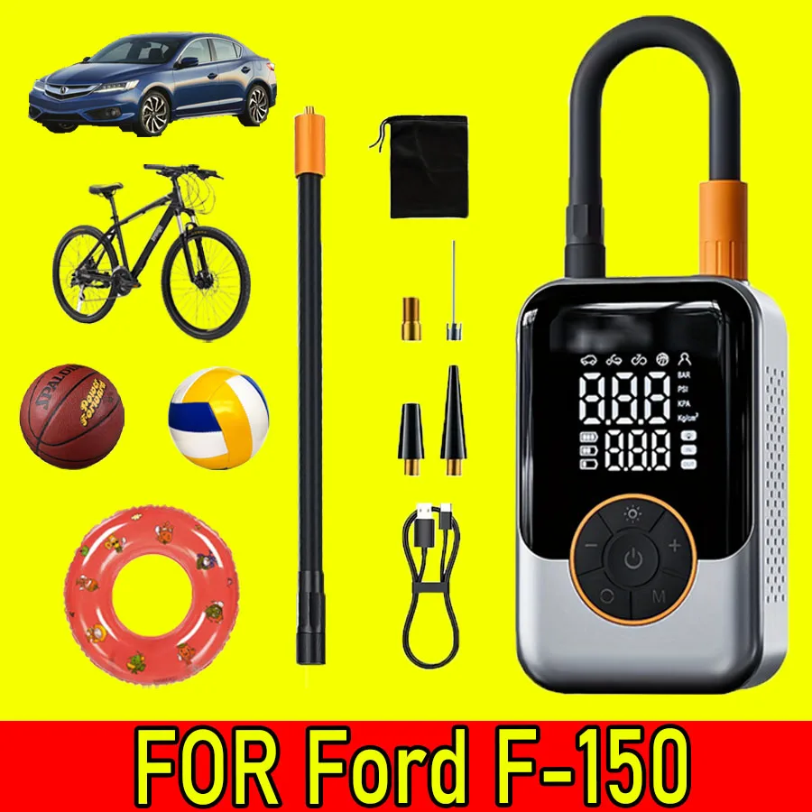 

Портативный беспроводной автомобильный насос для Ford F-150, быстрая зарядка, воздушный насос высокого давления для мотоцикла