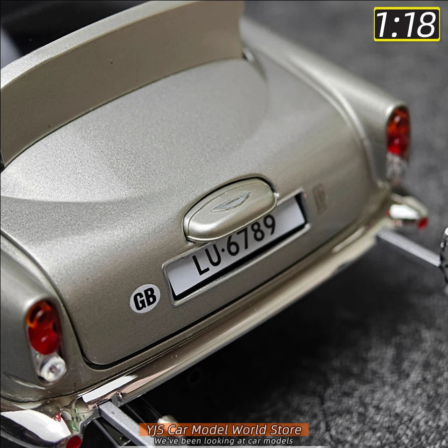 Xiaoguang Diecast model schaal 1:18 DB5 007 model legering simulatie Metalen automodel Een klassieke auto voor een verjaardagscadeau