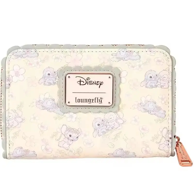 متوفر في المخزون ديزني Loungefly محفظة حافظة للبطاقات ليتل الجنية غرزة مرحبا كيتي محفظة مخلب محفظة للنساء الكبار حقيبة يدوية هدية
