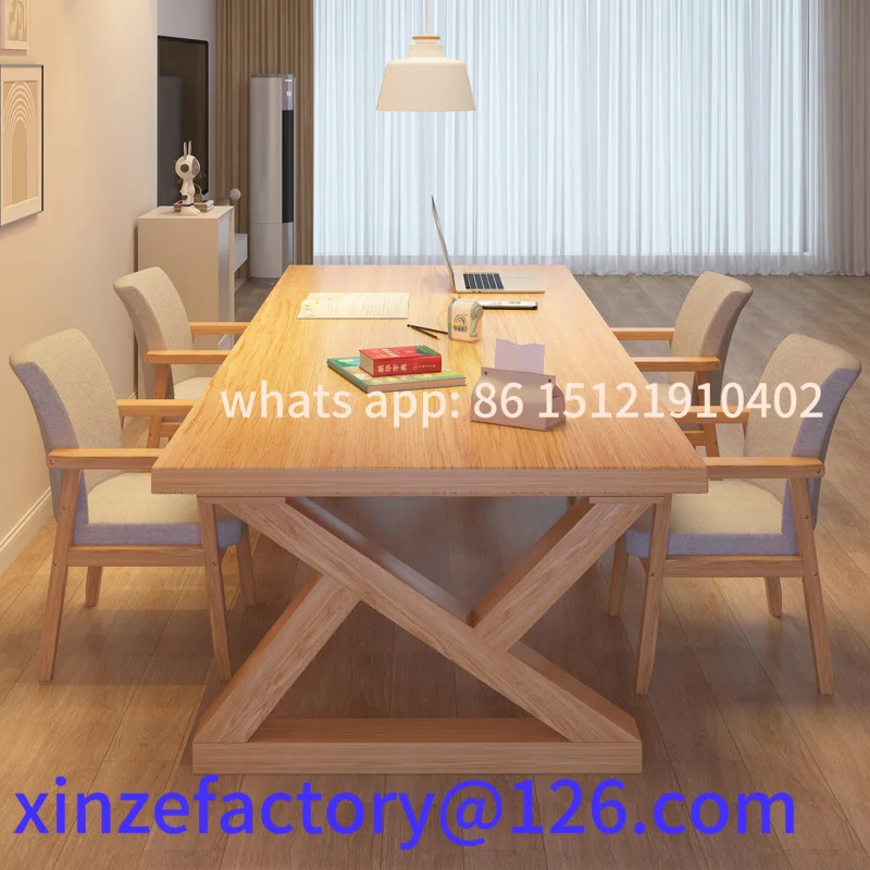 

Customizable solid wood dining table household small apartment table and chair combination
