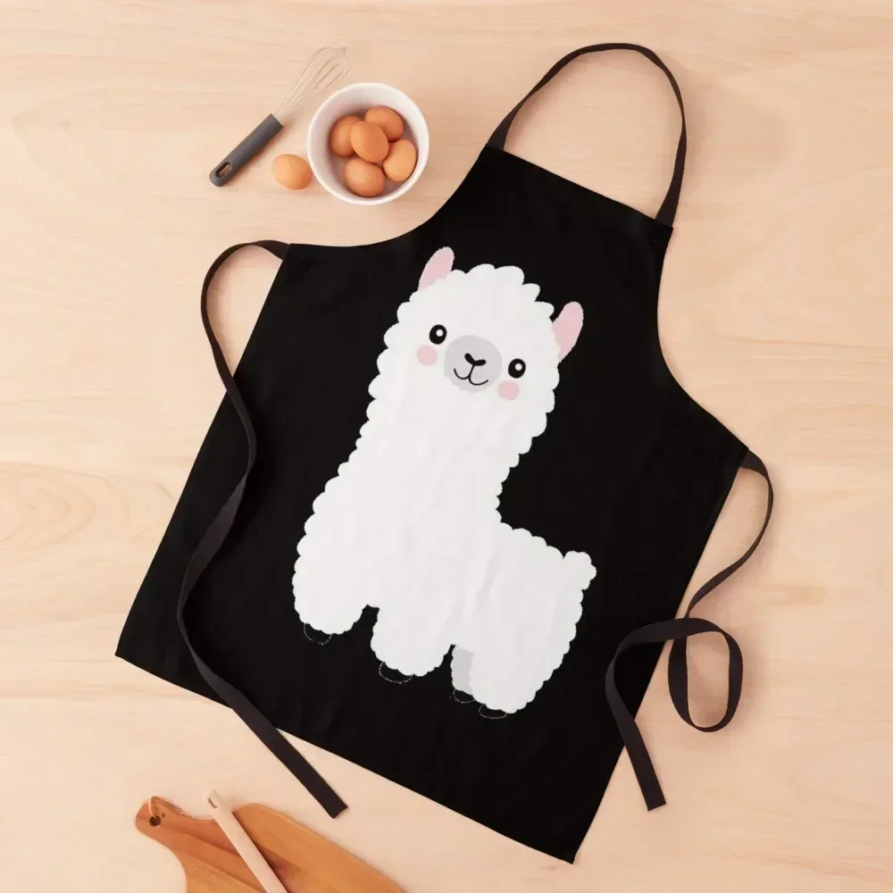 

Cartoon alpaca Apron waiter Women's Dresses painters beauty master Apron