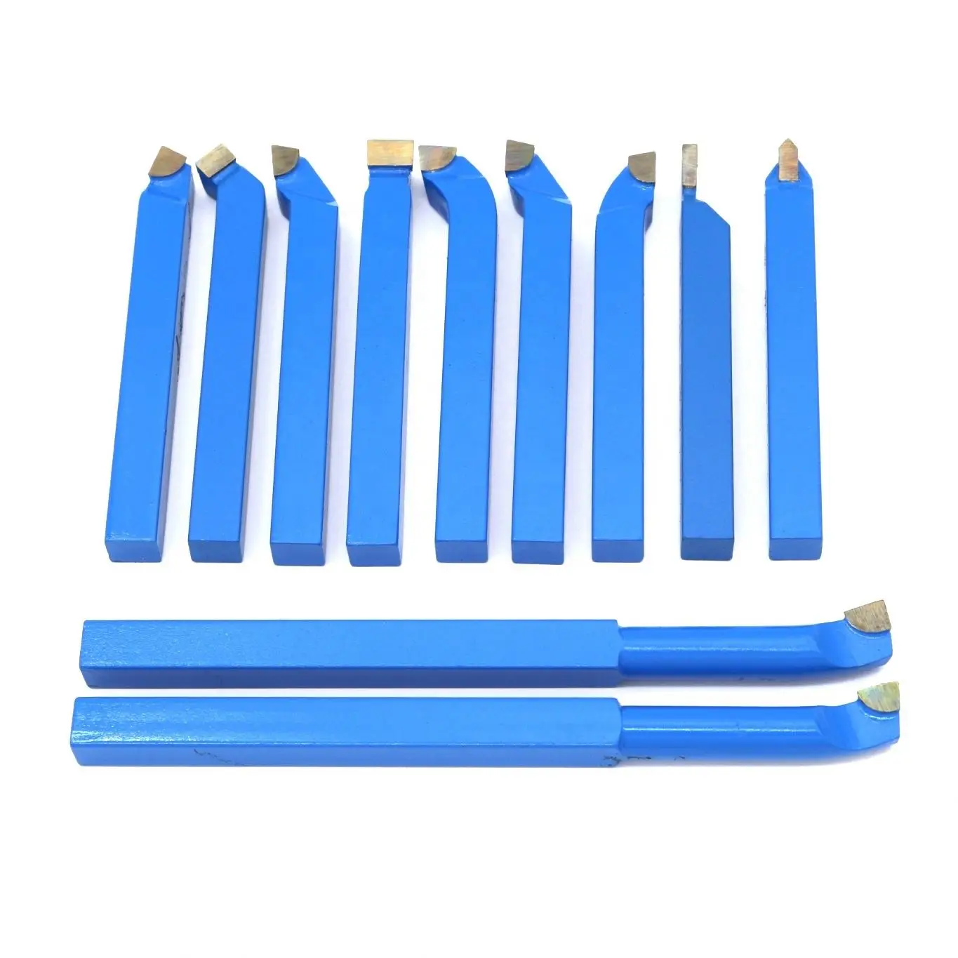 11PCS Metal Carbide CNC Draaibank Gereedschap Carbide Gesoldeerde Getipt Cutter Tool Bit Snijden Set Kits Lassen Draaigereedschaphouder