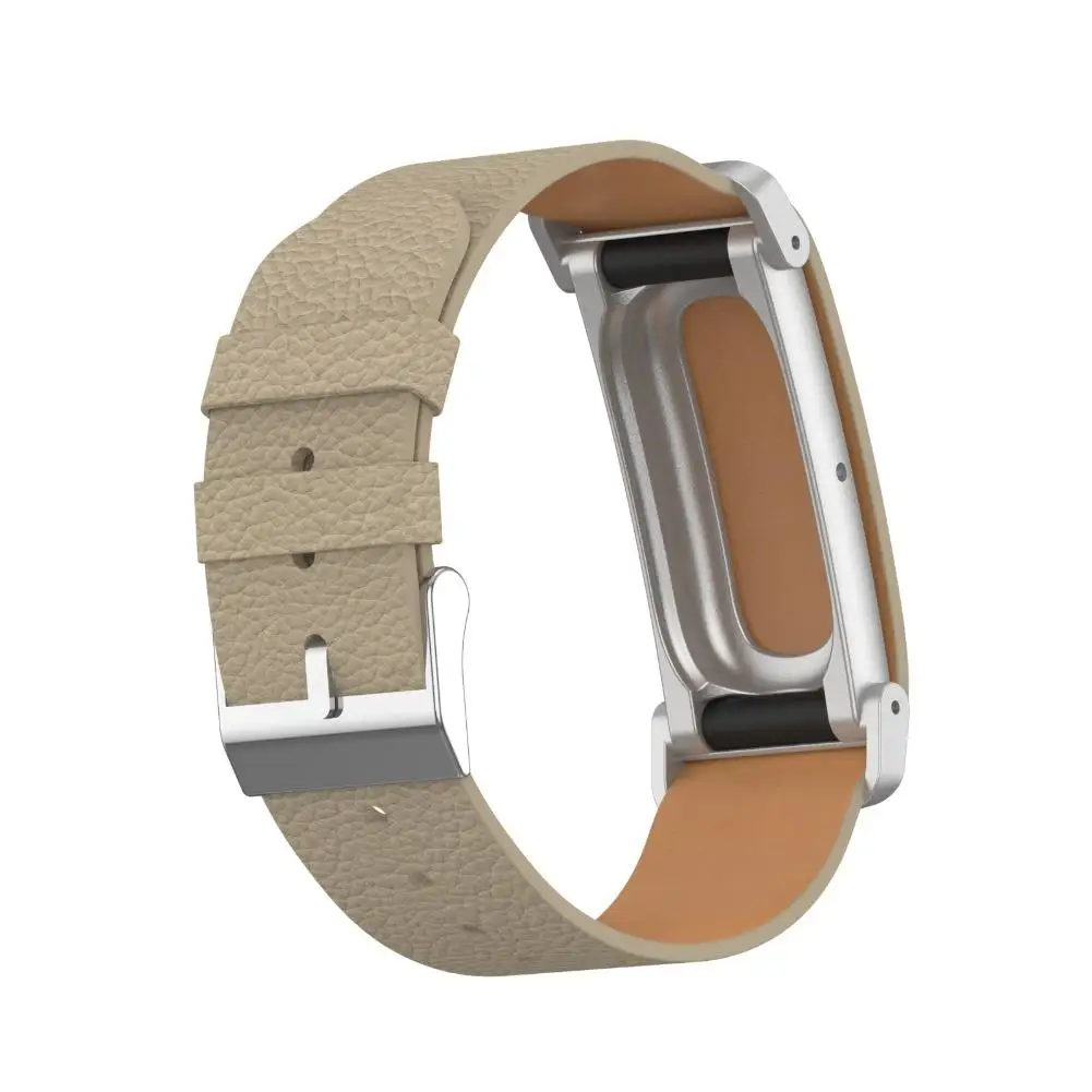 Leder-Uhrenarmband für Google Fitbit Air, Metallrahmen-Ersatzarmband für Google Sport-Uhrenarmband-Zubehör – Detail 15