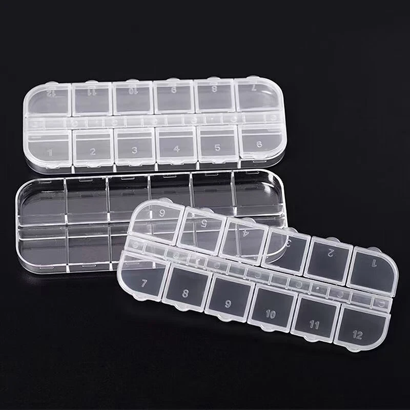 Diy Nail Accessories Storage Box Diamond Earrings Accessories Organizer Case Storage Containers