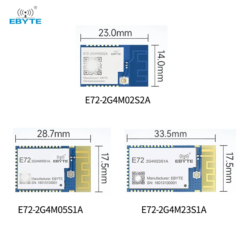 Zigbee SoC Module CC2630 EBYTE E72-2G4M02S2A E72-2G4M05S1A 2.4GHz PCB Antenna 2/5/23dBm Available Wireless Module