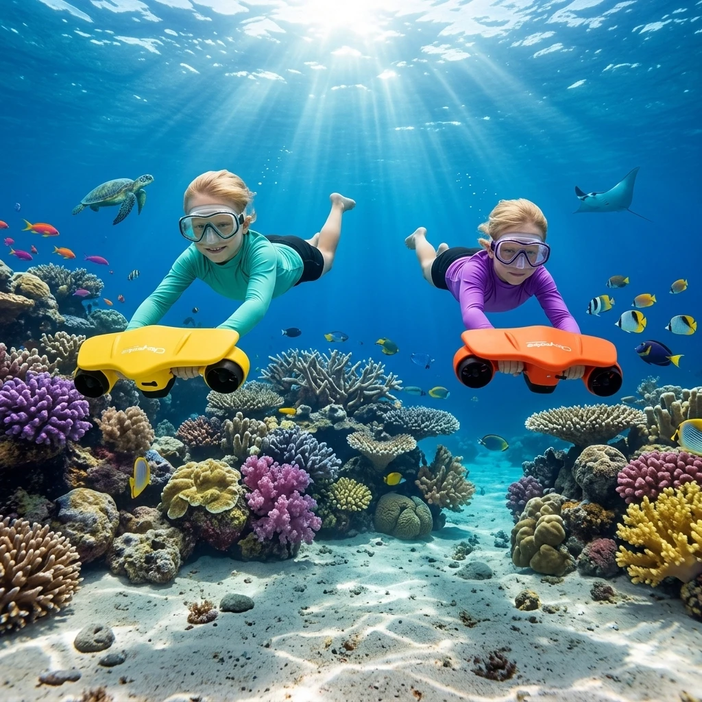 High Speed Underwater Propulsion Device Electric Jet Boat Propeller Handheld Water Scooter For  Diving Training Use