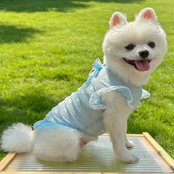 Chaleco para perro con lazo de perlas – Malla verano princesa gatos