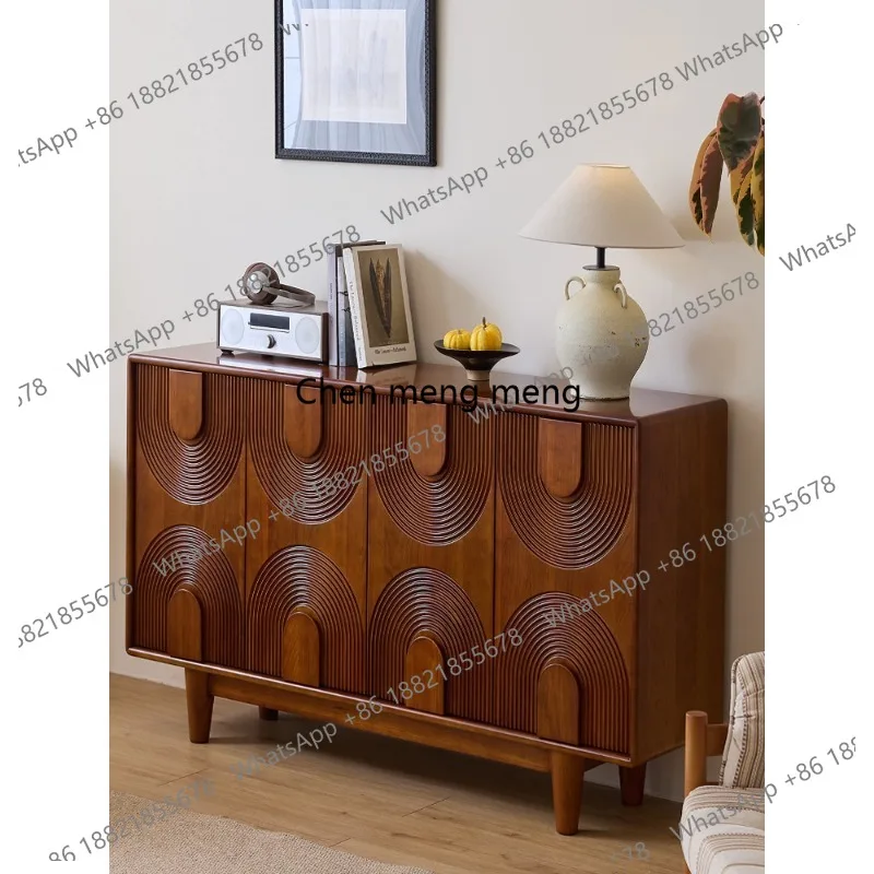 

Solid wood antique dining side cabinet, living room decorative cabinet, bedroom tea locker, retro home