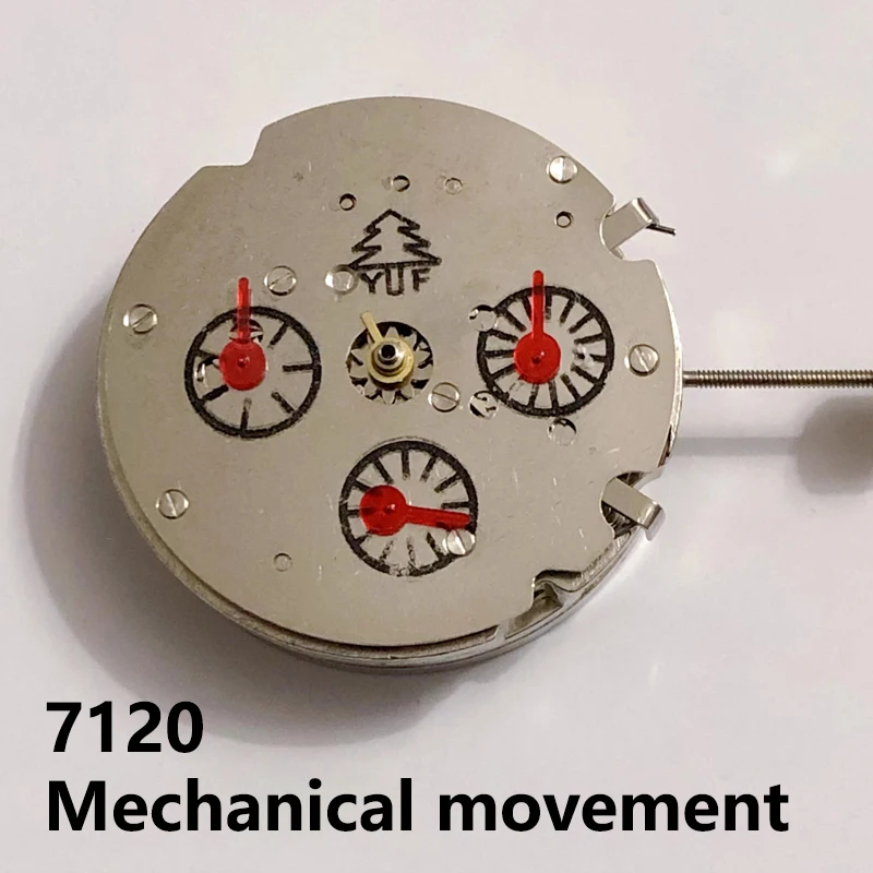 Watch mechanical Manual Automatic movement calendar hollow out 6pointer DIY substitute