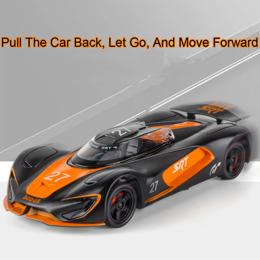 1:32 SRT Tomahawk XVGT cargador aleación modelo fundido a presión juguetes coches puertas sonido abierto luz tirar hacia atrás vehículos regalos de cumpleaños para amigos