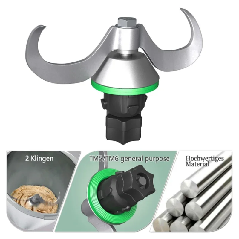 Knetender Teigmischer für THERMOMIX TM5 TM6 TM31 Mehlmischung, glatte Teig-Rührformpaste