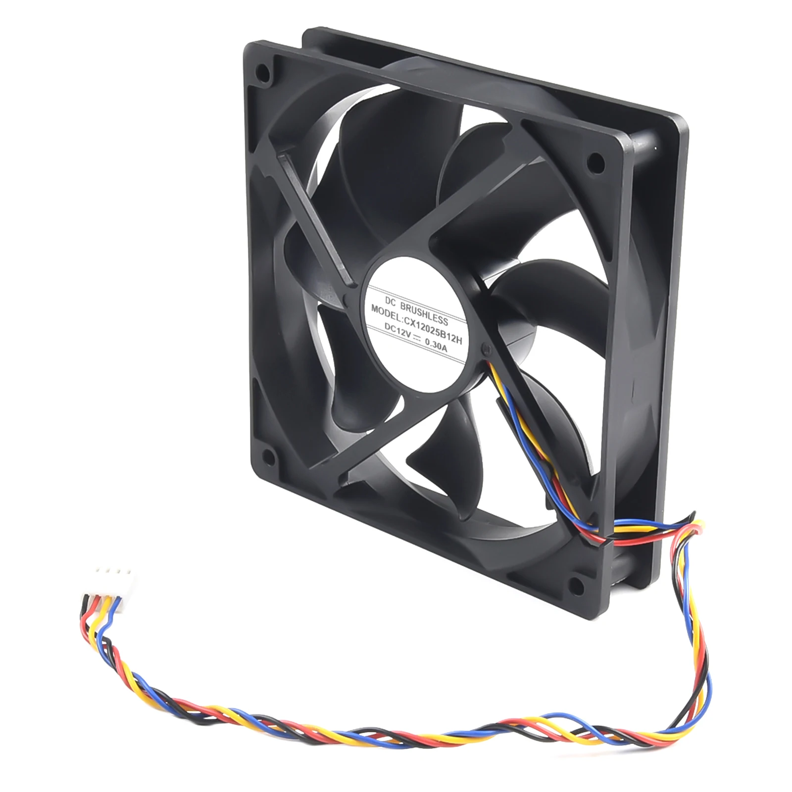 

Эффективное рассеивание тепла с осевым вентилятором, бесщеточный кулер для ПК с двумя шарикоподшипниками, охлаждение 12025, вентилятор для корпуса компьютера