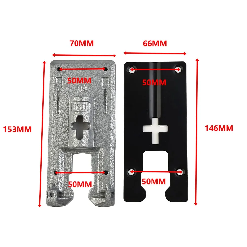 

Jigsaw Floor Jig Saw 4304 Accessoires Aluminum/Iron Assembly Base Plate Black+silver Fittings Machine Practical