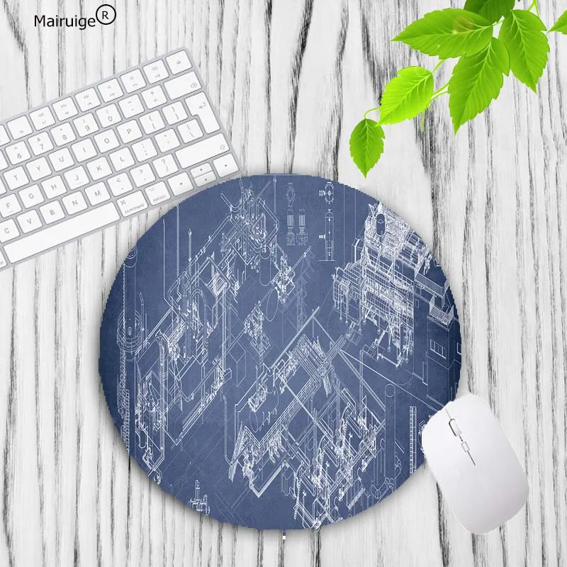 Technical Drawing RGB Mouse Pad LED Lighting Gaming Mousepad XXL Large Desk Mat Grande LED Mouse Pads Gamer for Keyboard Cushion