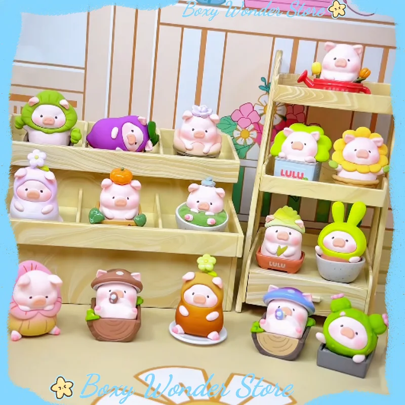 

Genuin Lulu The Piggy Garden Series Blind Box Cute Mini Figurine Desktop Ornament Exquisite And Interesting Toy Super Cute Gift