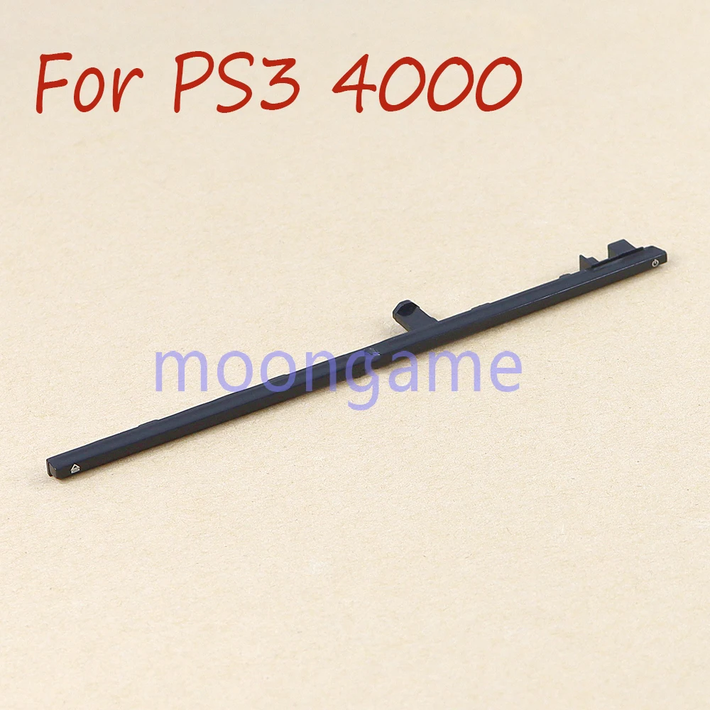 1 Stück Neue schwarze Gehäuseabdeckung für PS3 Slim 4000, Netzschalter-Taste, LED-Streifen