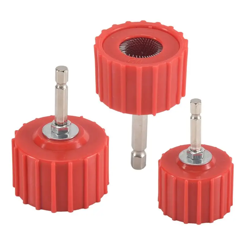 ABMI-Copper Pipe Cleaner 1/2 Inch 3/4 Inch 1 Inch, Copper Pipe Cleaner For Drill,1/4 Inch Hex Shank Tube Cleaning Brush,