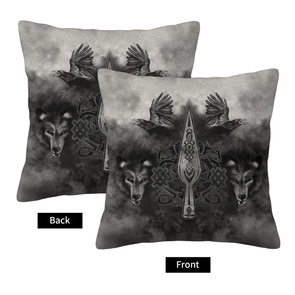 Gungnir Spear of Odin Polyester Cushion Cover Viking Bedroom Car Decorative Washable Hug Pillowcase