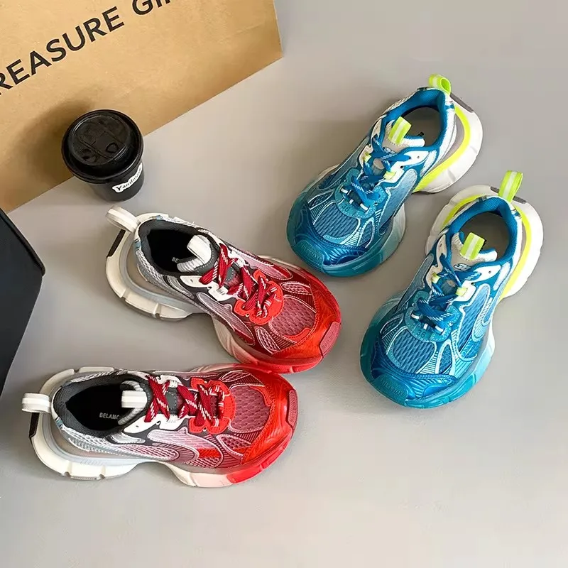 

Stylish Casual Height-Enhancing Platform Sneakers Unisex Retro-Inspired Athletic Shoes Leather Mesh Upper for Breathability