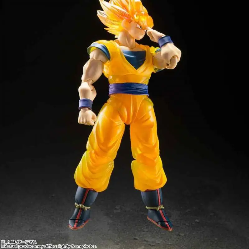 15cm genuino BANDAI TNT SHF Dragon Ball Z Son Goku Super Saiyan Z luchadores Anime figura de acción modelo juguetes regalo para cumpleaños