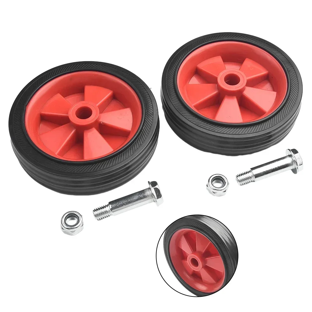 2Pcs 5Inch/6Inch Air Compressor Wheel Replacement Shock Absorption Non-Slip Air Compressor Caster Wheels