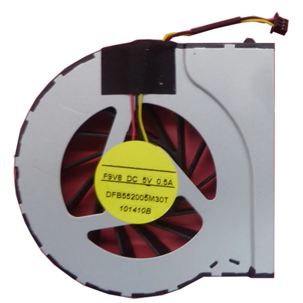 Laptop FAN For HP DV7-4000 DV6-3000 DFB552005M30T F9V8 3lines 13 Fan Blades DC5V 0.5A