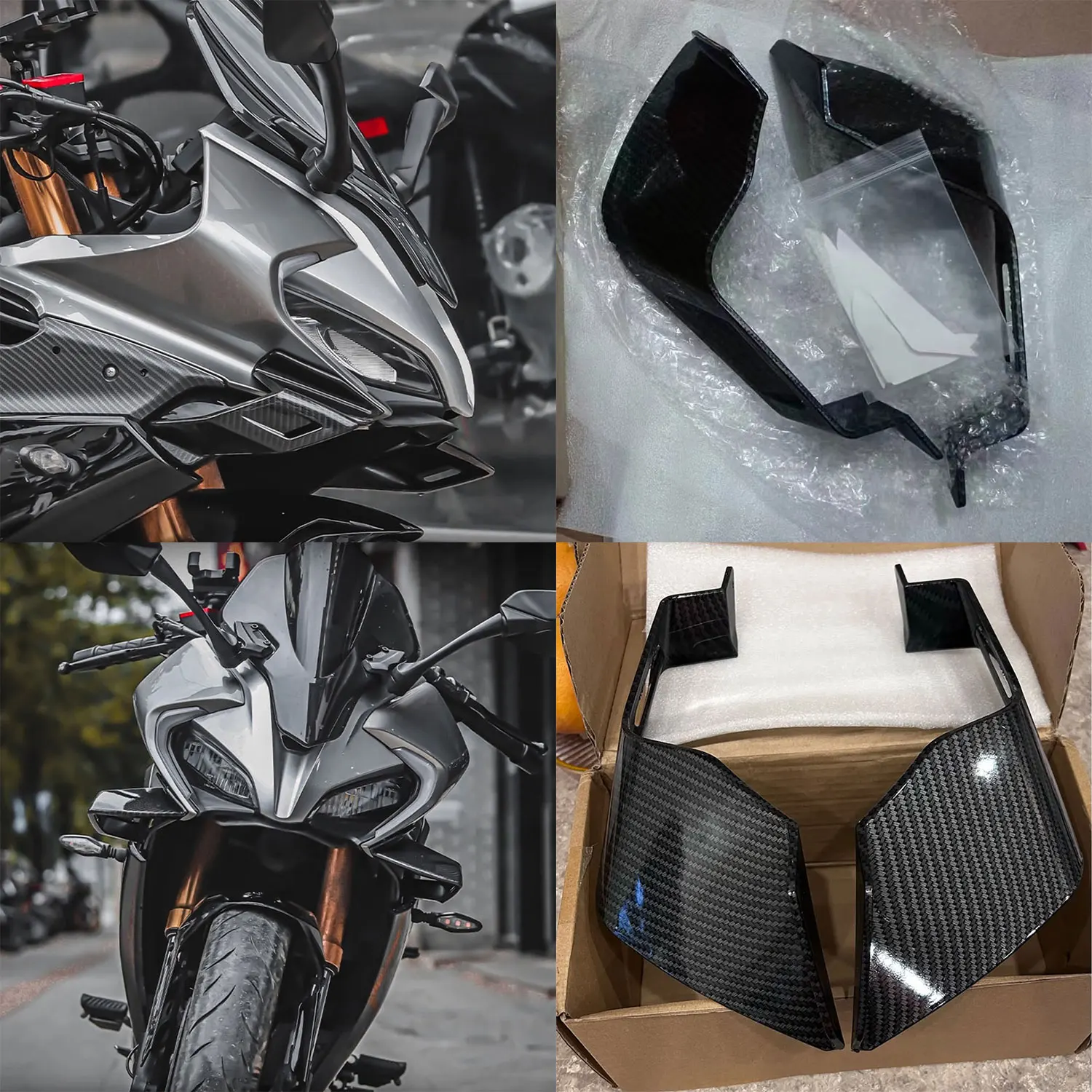 

For CF Moto 250SR 300SR MY22 CF300SR CF250SR Motorcycle Mirrors Winglets Aerodynamic Wind Side Wings Spoiler Fairing Accessories
