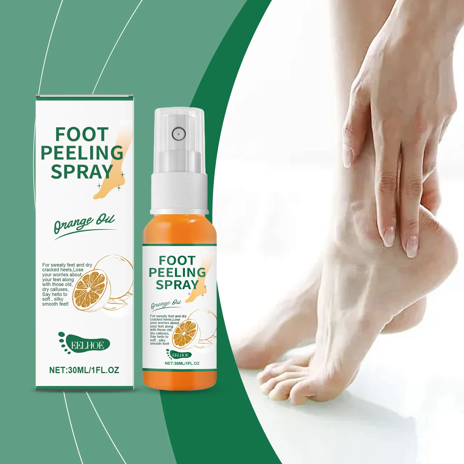 30ml Foot Cuticle Remove Dead Foot Exfoliator Softener Remove Dead Skin & Calluses Foot Mask Pedicure Nail Enhancer Smooth Care