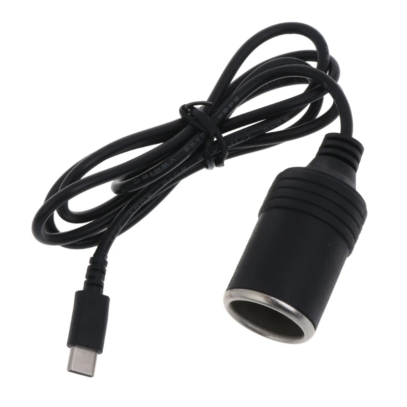 USB C PD to 12V 60W Car Cigarette-Lighter Socket Female Converter Adapter  Cord for Car Charger Car Vacuum Cleaner