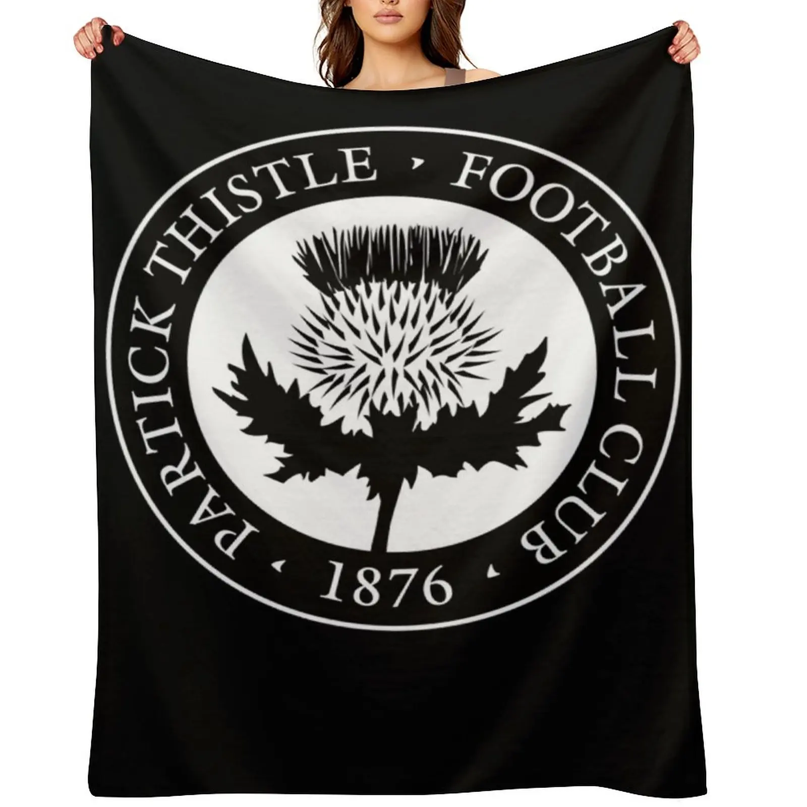 

Partick thistle scottish football sports fans Throw Blanket Quilt Bed linens Plaid on the sofa Travel Blankets
