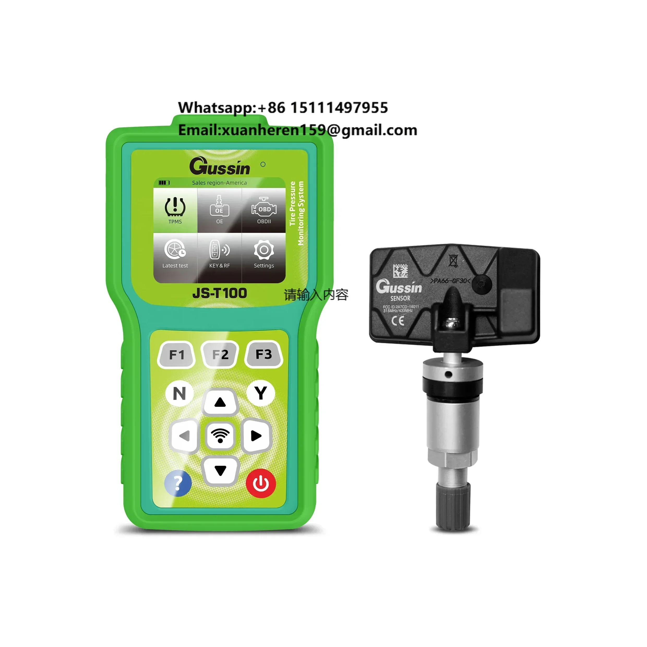 New Customer Order Discount Gussin Programmable Universal Tpms Sensor Sales Promotion for 1 Programming Tool and 18 Sensors