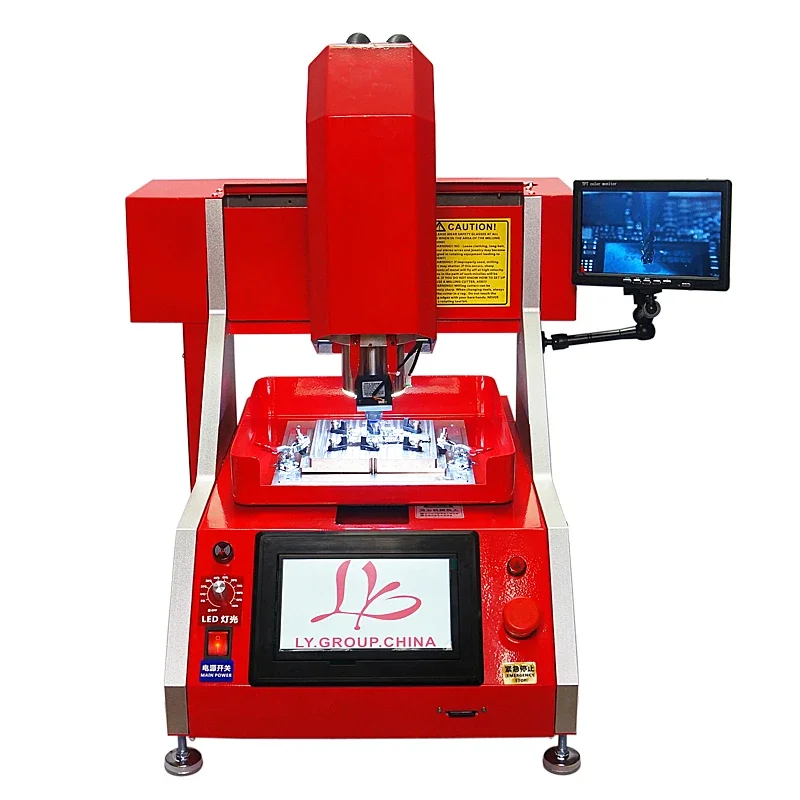 Upgrade LY-1002 Auto BGA Mobile Phone BGA IC Chipset Router Repair CNC Milling Polishing Engraving Machine for IPhone Main Board