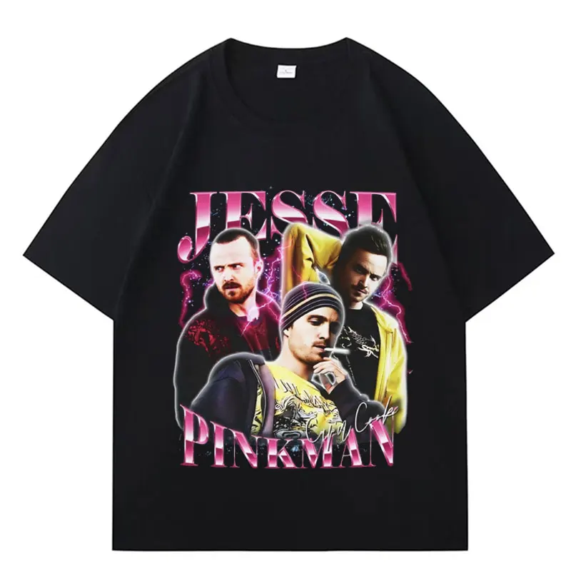 Футболка с рисунком Breaking Bad Jesse Pinkman Heisenberg, готическая мужская и женская одежда, хлопковая футболка, повседневная футболка с короткими рукавами, уличная одежда