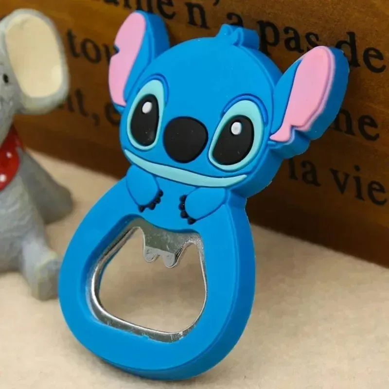 Disney Cute Cartoon Stitch Bottle Opener PVC Beer Bottle Openers Party Tavern Supplies Soft Adhesive Home Party Supplies Gifts